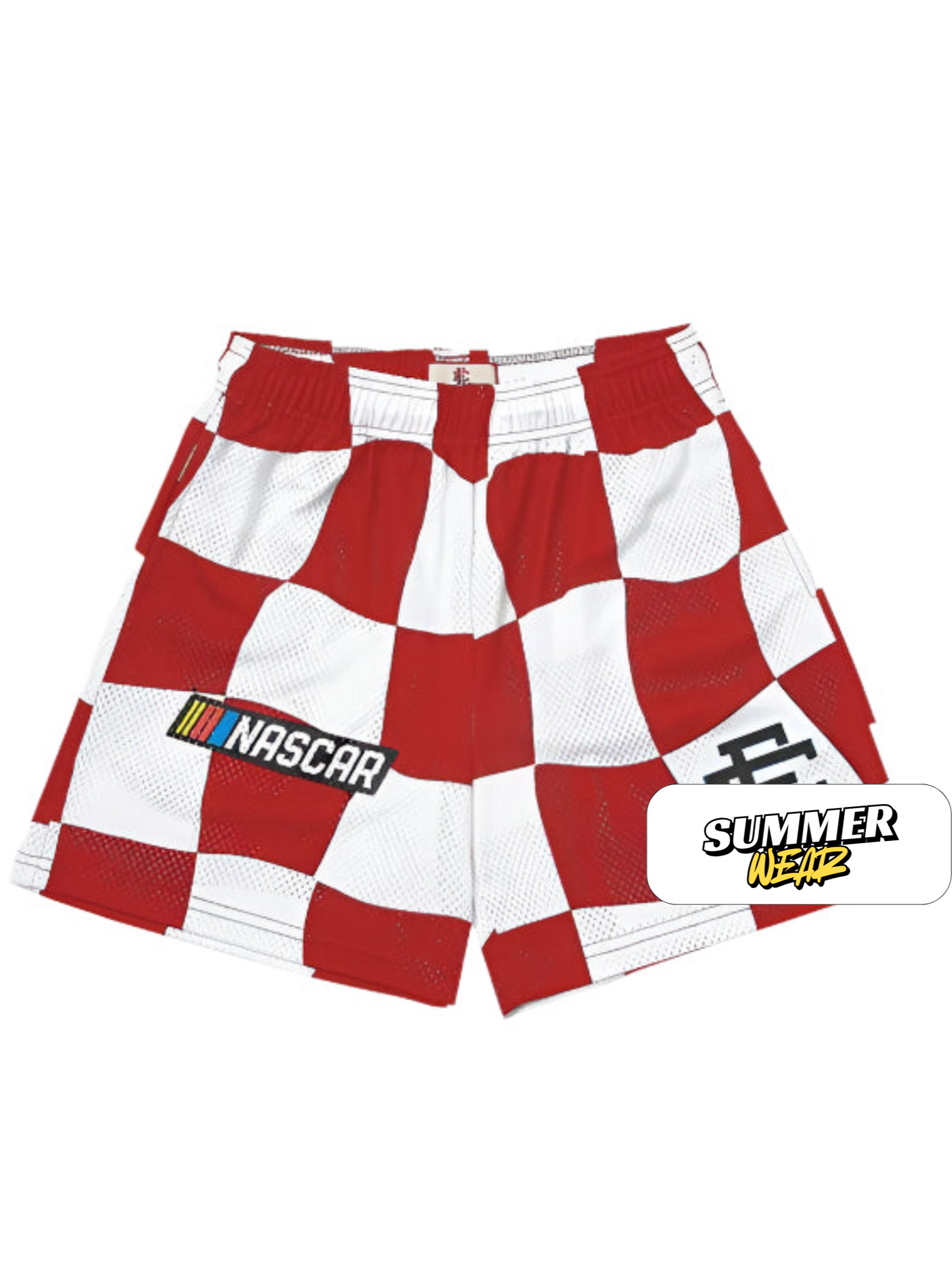 EE Shorts Red And White Lattice