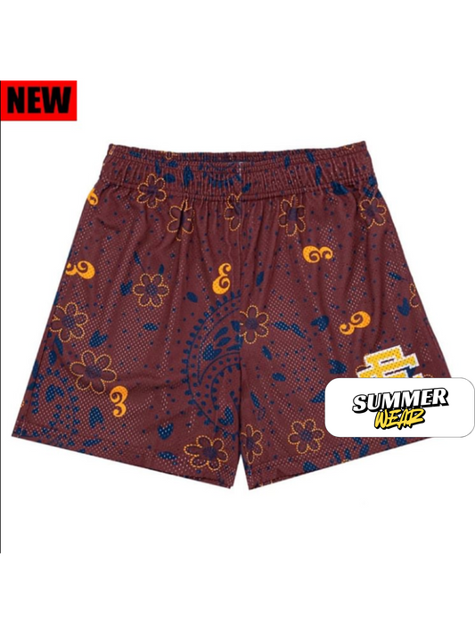 EE Basic Short Red-Brown Paisley
