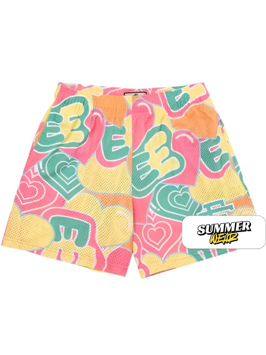EE Beach Sports Shorts Heart Light Yellow