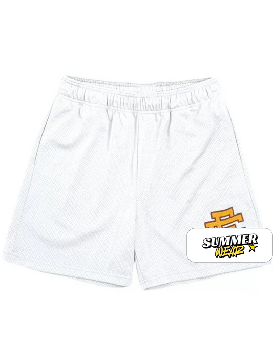 EE Beach Sports Shorts White Gold