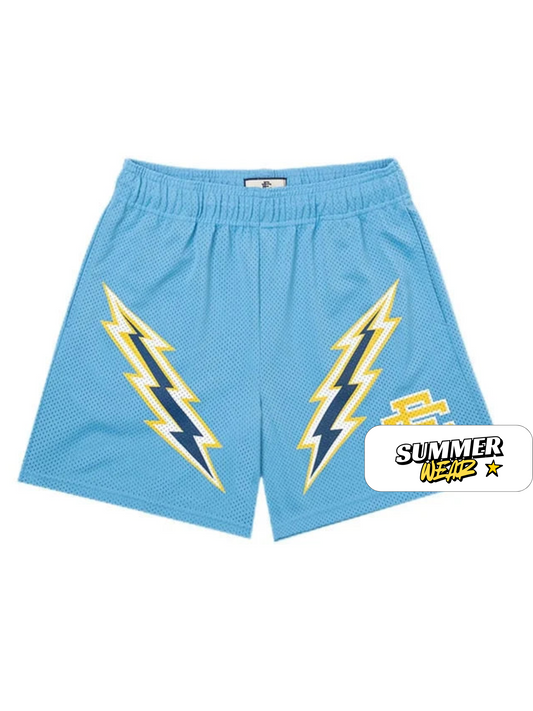 EE Shorts Light Blue Lightning