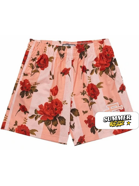 EE Mesh Short Red Rose-Pink