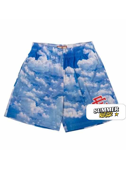 EE Custom Blue Sky Design Shorts