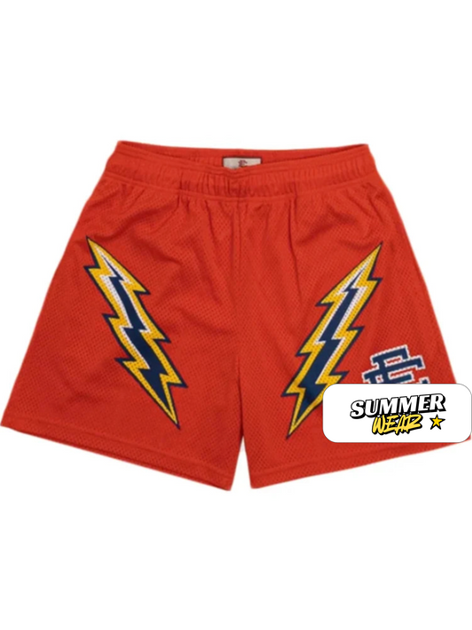EE Shorts Orange Lightning